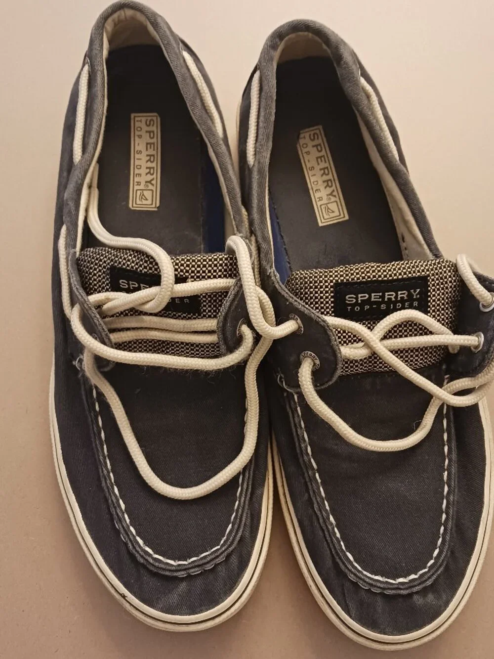 Sperry Top-Sider blue canvas boat shoes 10.5
